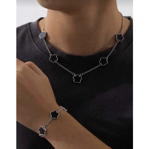 طقم ڤان كليف (قلادة + سوار) Van cleef set (chain + bracelet)