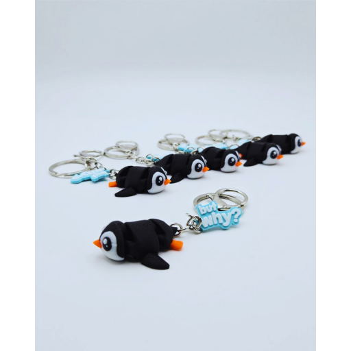 مدالية البطريق العدمي المشهور Nihilistic Penguin Keychain