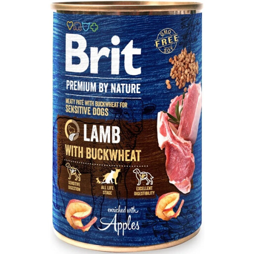 Brit لحم مع الحنطة السوداء Brit Lamb With Buckwheat