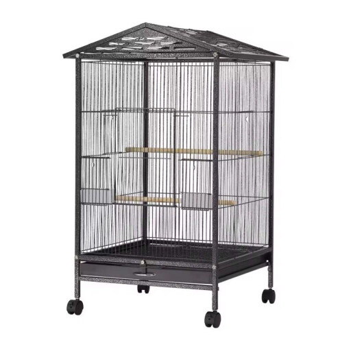 قفص طيور حديد شكل مثلث triangular iron birdcage