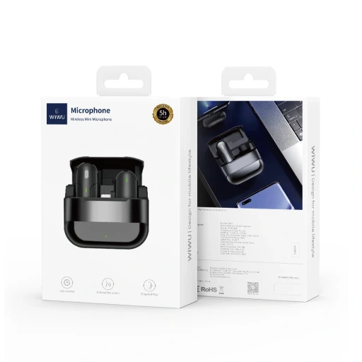 واي وو Wiwu wm-001 type-c Wireless Lapel Microphone