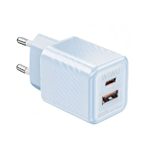 شاحن سريع من WiWU طراز Wi-U015 Jello بقوة 35 واط (GaN PD + QC) Wiwu Wi-U015 Jello 35W QC+PD GaN Fast Charger
