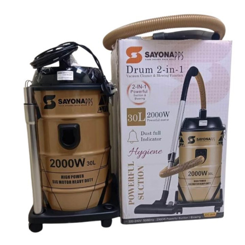 مكنسة كهربائية برميل 30 لتر Drum 2-in-1 30 L
