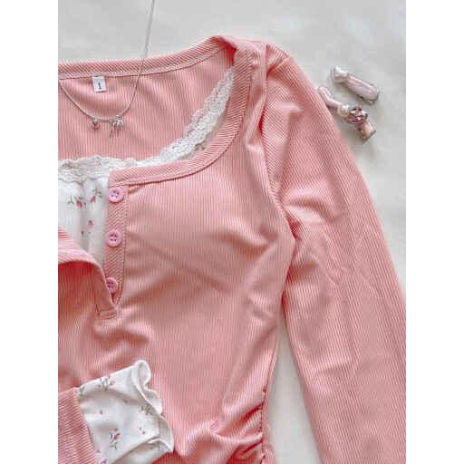 توب وردي ناعم Pink top