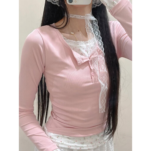 توب وردي ناعم Pink top