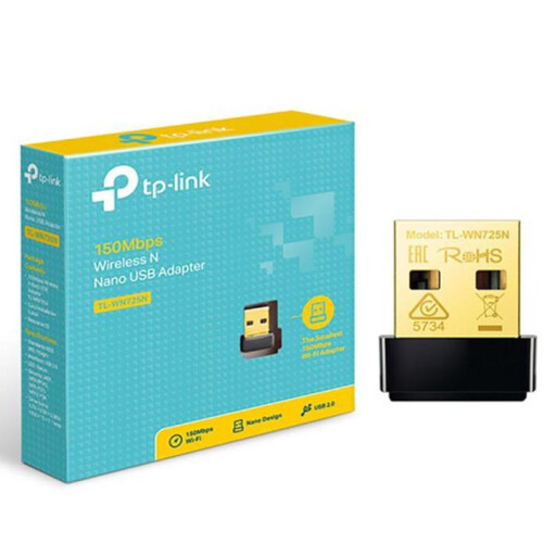 وايرلس حاسبة USB واي-فاي بسرعة 150 ميجابت/ثانية TP-Link TL-WN725N 150Mbps USB Adapter