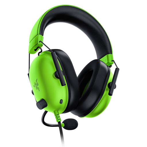 سماعة العاب ريزر بلاك شارك في٢ اكس اخضر + رايزر ديث أدر Essential أسود Razer Blackshark V2 X Gaming Headset Green + Razer Deathadder Essential Black