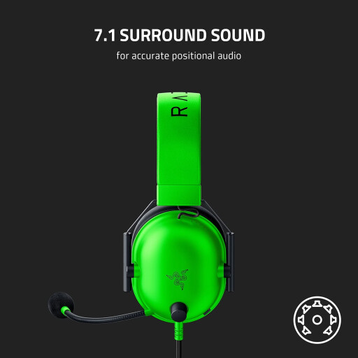 سماعة العاب ريزر بلاك شارك في٢ اكس اخضر + رايزر ديث أدر Essential أسود Razer Blackshark V2 X Gaming Headset Green + Razer Deathadder Essential Black
