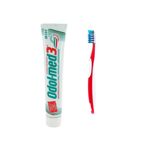 معجون أسنان أودول ميد 3 بالنعناع مع فرشاة أسنان Mint Toothpaste with Toothbrush Set
