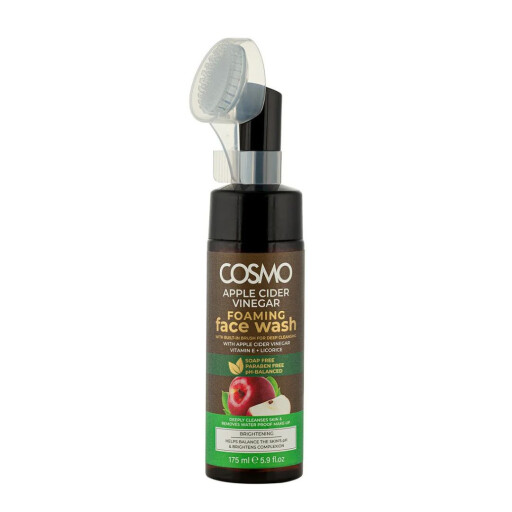 غسول وجه رغوي بخل التفاح مع فرشاة تنظيف COSMO Apple Cider Vinegar Foaming Face Wash – Brightening