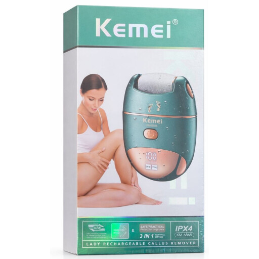 جهاز إزالة الجلد الميت والكالوس ة Kemei