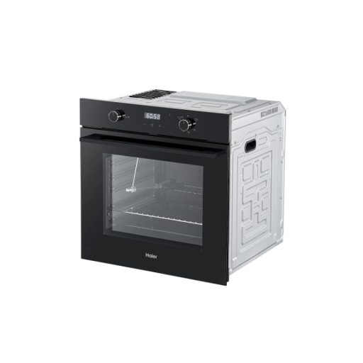 فرن غازي / كهربائي مدمج من هاير - 80 لتر - HOX6210GB Haier Built-in Gas/Electric Oven - 80 Liters - HOX6210GB