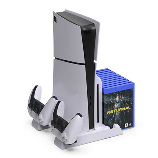 قاعدة تبريد وشحن متعدد الوظائف لجهاز PS5 PS5 Multifunctional Cooling Stand