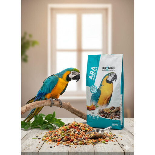 اكل ببغاء ارا 2.5 كيلو Eat a parrot 2.5 kilos