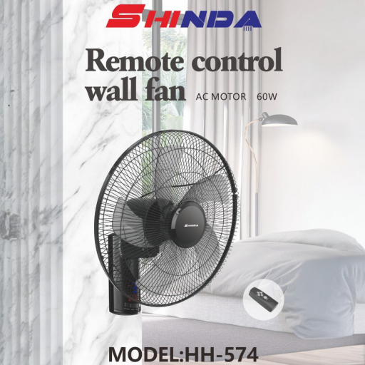 مروحة جداري تحكم عن بعد 18 انج 18 - inch wall fan with remote control