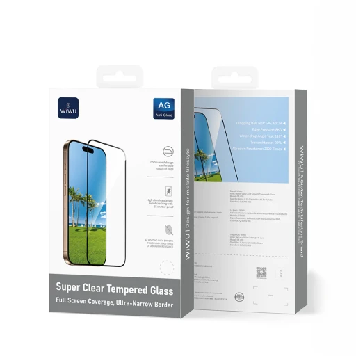 واقي شاشة زجاجي “وي-وو GT-009” لجهاز iPhone 17 Pro Max GT-009-WIWU GLASS GLASS FOR 17 PRO MAX