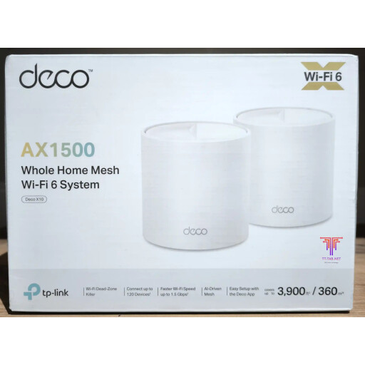 نظام TP-Link Deco X10 AX1500 لتغطية المنزل بالكامل بتقنية Wi-Fi 6 TP-Link Deco X10 AX1500 Whole Home Mesh Wi-Fi 6 System