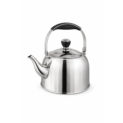 قوري شاي ستانلس ستيل مضلع سعة 2 لتر ZIO Exclusive Ribbed Stainless Steel Teapot  2.0L