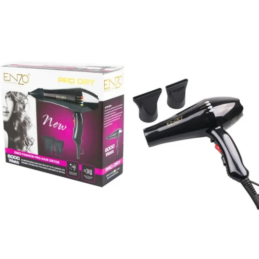 مجفف شعر إنزو برو دراي 1600 واط ENZO Pro Dry Hair Dryer 1600w
