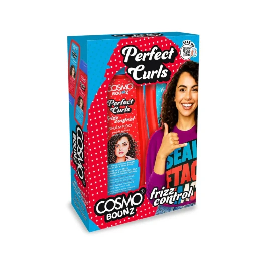 كت شامبو + بلسم كوزمو باونز للشعر للتجعيدات الخشنه و التالفة 2PCS SHAMP & COND FRIZZ CONTROL 400ML