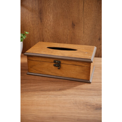 بوكس مناديل من خشب الجوز walnut wood tissue box