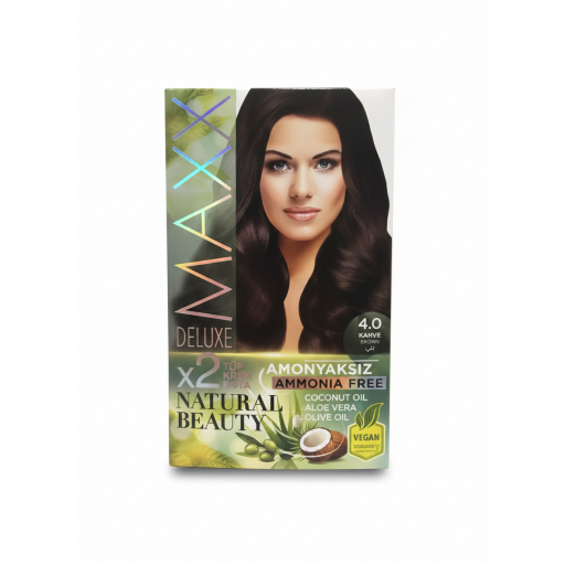 صبغة شعر بدون امونيا بني 4.0 Maxx deluxe 4.0