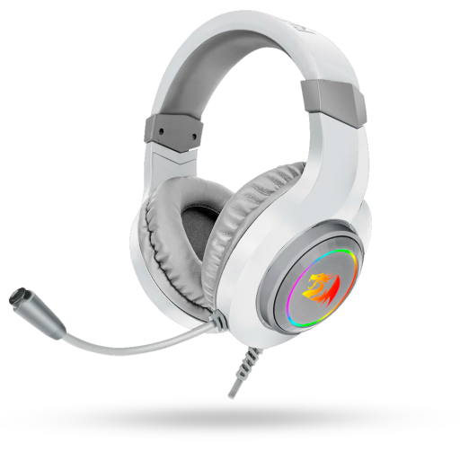 سماعة رأس ريد دراغون H260 HYLAS ابيض Redragon H260 HYLAS RGB White Gaming Headphone
