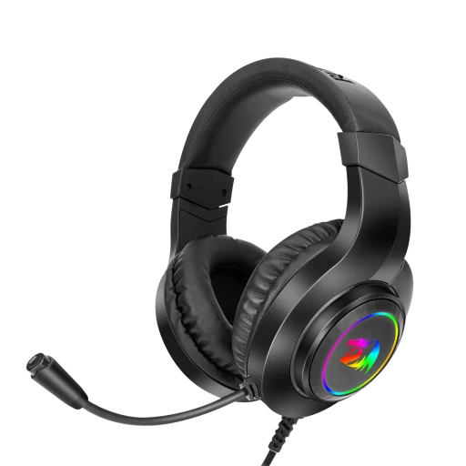 سماعة رأس ريد دراغون H260 HYLAS اسود Redragon H260 HYLAS RGB Black Gaming Headphone