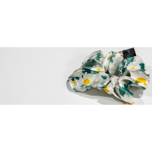 ربطة الشعر سكرونشيز مطبوعة حرير Silk printed Scrunchies Hair Band