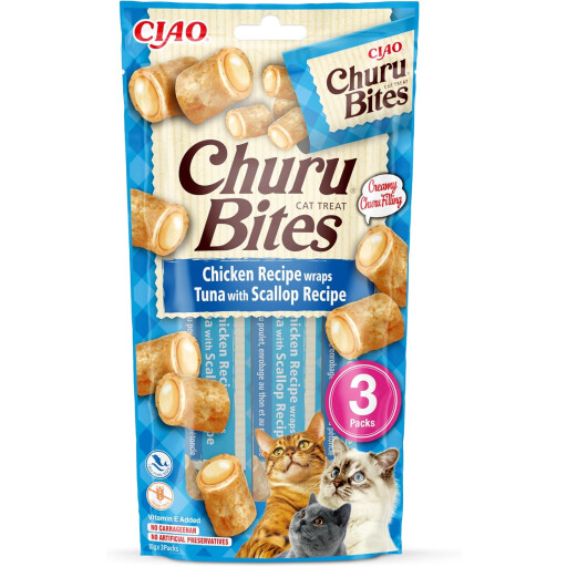 Churu Bites التونة والاسكالوب Churu Bites Tuna & Scallop