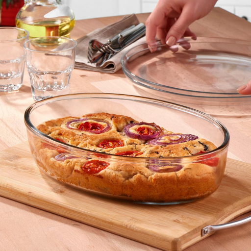 بايركس حراري بيضوي من ماركة بوركام BORCAM Pyrex Oval