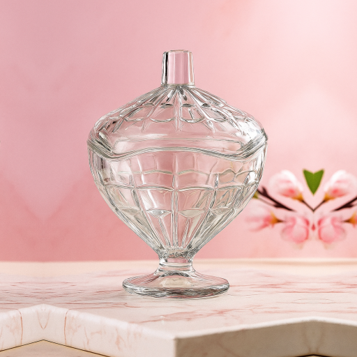 شكردان زجاجي من ماركة باشابهجة Pasabahce Glass Sugar Container