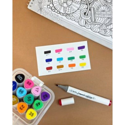 اقلام ماركر مزدوجة Twin Brush Markers