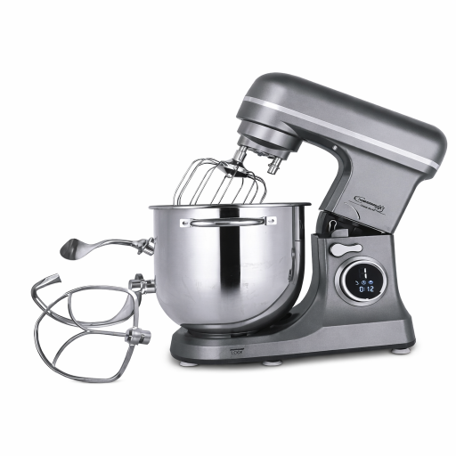 عجانة كهربائية ستاند بوعاء ستانلس ستيل 8 لتر PowerMax Stand Mixer 8L