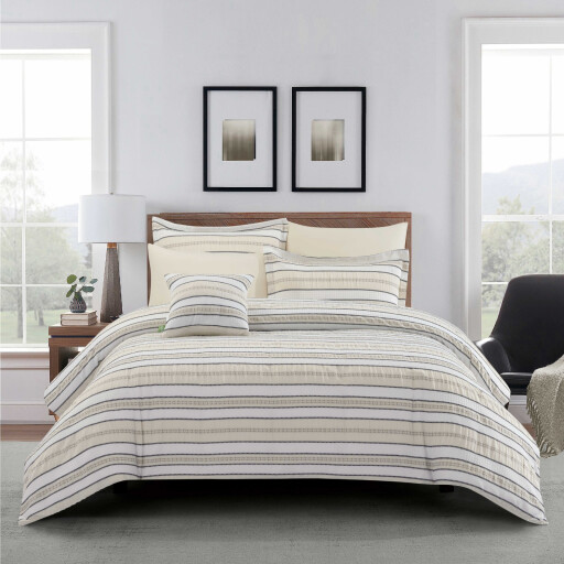 سيت لحاف ماركة فلنتيني نفرين جكارد 7 قطع VALENTINI/COMFORTER SET/KING/POLY-JACQAURD/KING/7PCS