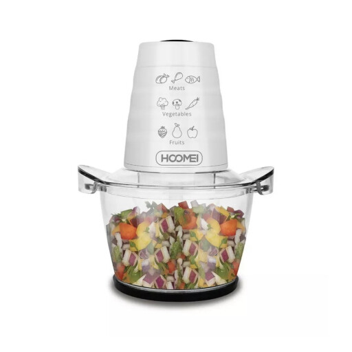 محضرة طعام زجاج Hoomei 1 لتر قوية Hoomei 1L Glass Food Processor, Powerful