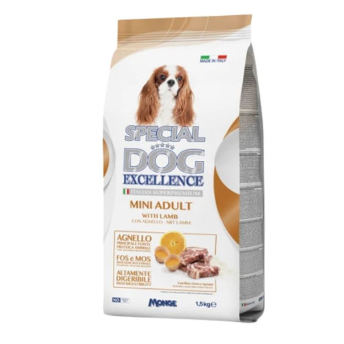 سبيشال دوج إكسلنس للكلاب الصغيرة البالغة باللحم الضأن Special Dog Excellence Mini Adult with Lamb