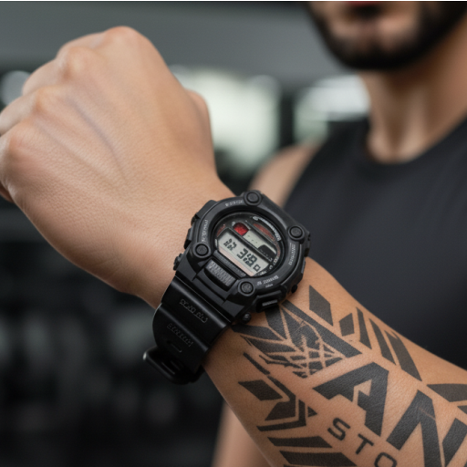 ساعة يد رياضية رقمية لكلا الجنسين متعددة الوظائف Unisex Digital Sports Watch with Multi Functions