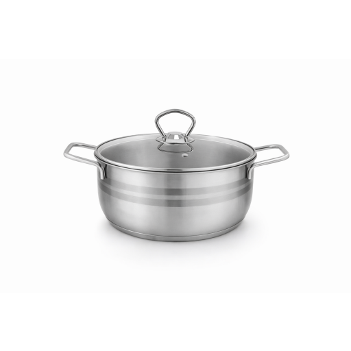 تبسي كاركموس أسترا ستانلس ستيل 28 سم KARKMOS Astra Cookware A-1916G PRO Stainless Steel Tebsi 28 cm