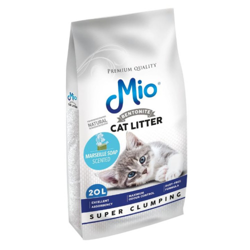 رمل قطط ميو برائحة صابون مارسيليا - 20 لتر Mio Cat Litter - Marseille Soap Scent - 20L