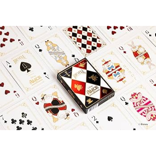 أوراق اللعب: بايسيكل - ديزني - أليس في بلاد العجائب Playing Cards: Bicycle - Disney - Alice in Wonderland