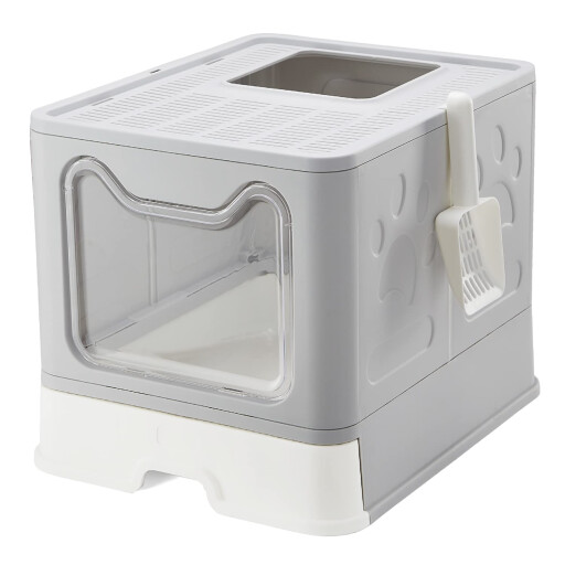 ليتربوكس مغلق  رصاصي Foldable Litterbox Grey