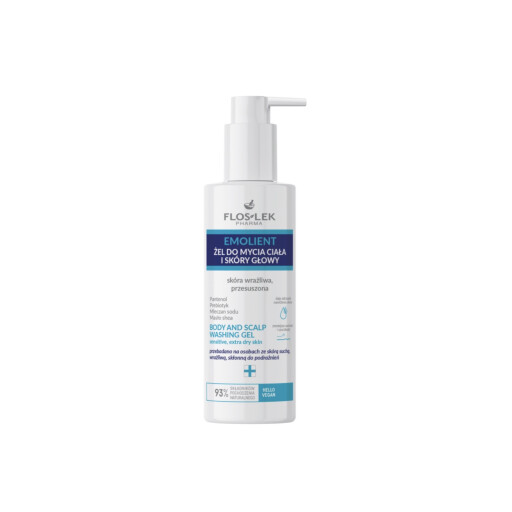 فلوسليك امولينت EMOLIENT Body and scalp washing gel