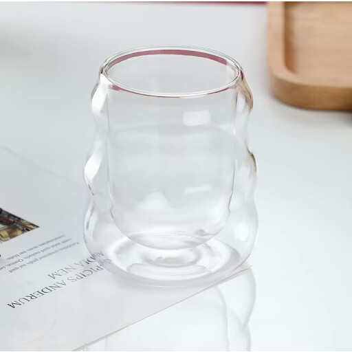 كوب زجاجبي مزدوج الجدار Double wall glass cup
