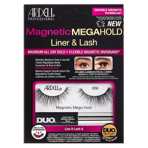 مجموعة رموش مغناطيسية مع محدد سائل 056 Magnetic MegaHold Liquid Liner & Lash 056