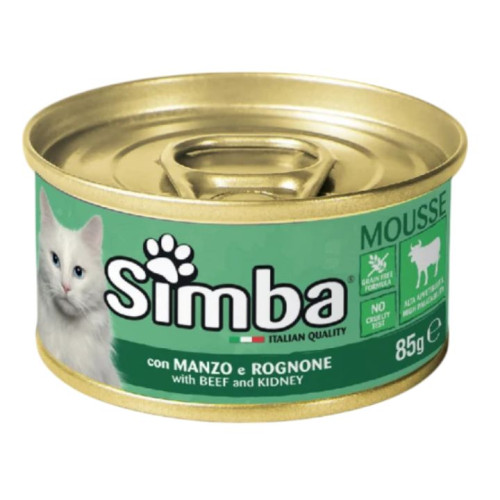 سيمبا موس باللحم البقري والكلى للقطط Simba Beef & Kidney Pate for Cats