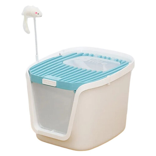 XL  لیتربوکس مغلق أزرق Covered Litterbox Blue XL