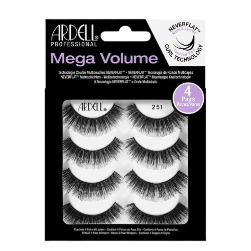 رموش ميغا فوليوم 251 Mega Volume 251 Eye Lashes Pack of 4