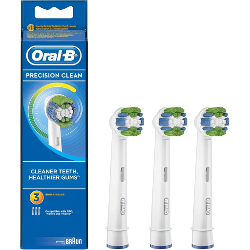 مجموعة رؤوس فرشاة بديلة للأجهزة الكهربائية 3 قطع اورال-بي EB20 3 oral - b EB20 3 TRBLKAFAP FFS Brush Set