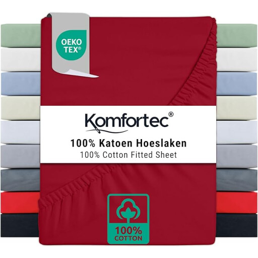 كومفورتك مفرش سرير قطني 90x200 - اسود Komfortec Cotton Bedspread 90x200 - Black